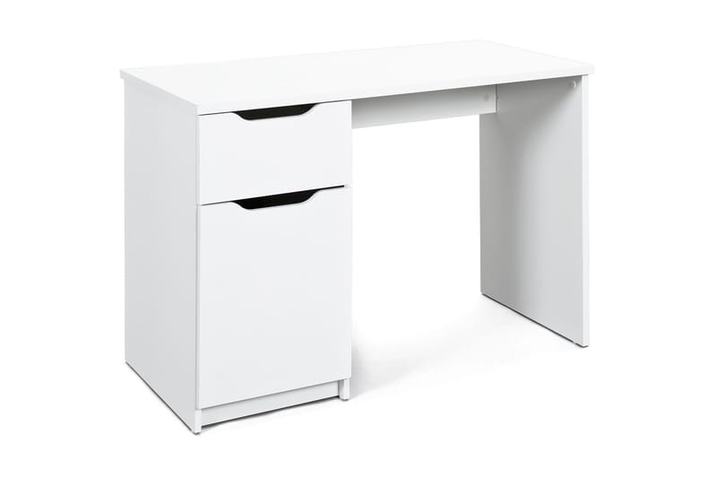Novalis Skrivebord 115 cm med Opbevaring Skuffe + Skab - Hvid - hæve-sænke-bord - Skrivebord - Computerbord