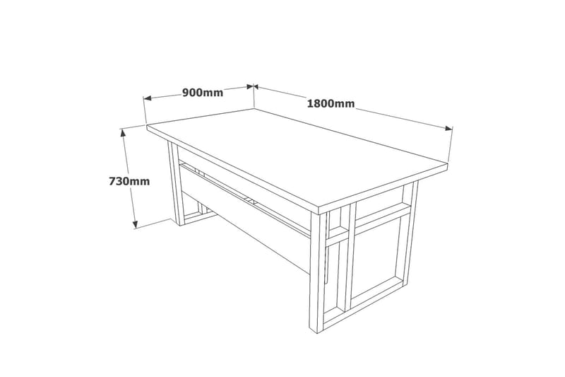 Numandro Skrivebord 180 cm - Møbler - Borde - Kontorbord - Skrivebord