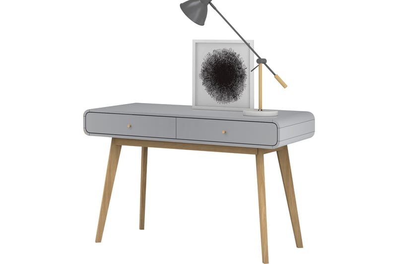 Olivet Skrivbord 120 cm - Grå - Skrivebord