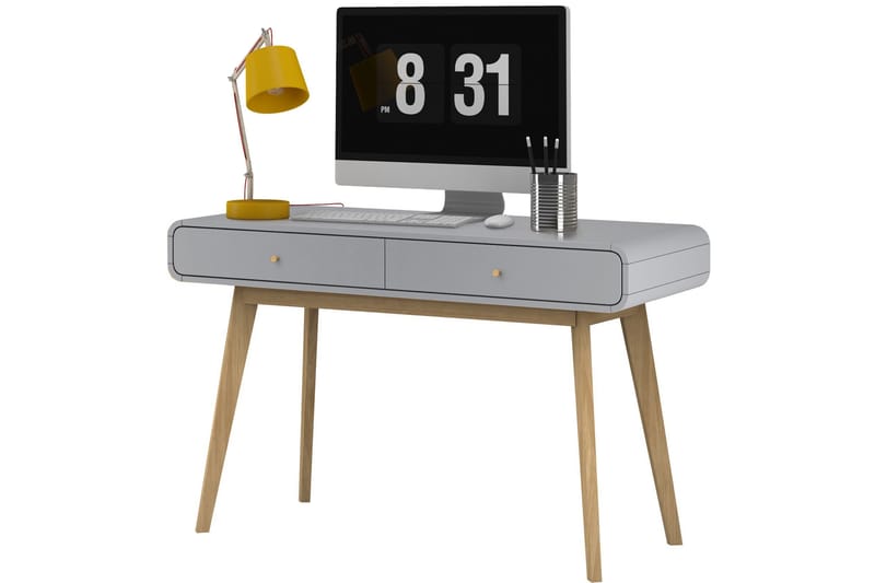 Olivet Skrivbord 120 cm - Grå - Møbler - Borde - Kontorbord - Skrivebord