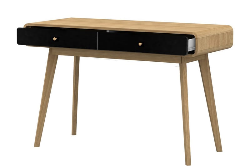 Olivet Skrivbord 120 cm - Natur/Sort - Møbler - Borde - Kontorbord - Skrivebord