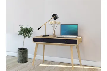 Olivet Skrivbord 120 cm - Natur/Sort - Møbler - Borde - Kontorbord - Skrivebord
