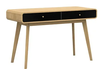 Olivet Skrivbord 120 cm - Natur/Sort - Møbler - Borde - Kontorbord - Skrivebord