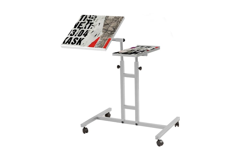 Ollier Ståskrivebord 67 cm - Hvid - Møbler - Borde - Kontorbord - Skrivebord - hæve-sænke-bord