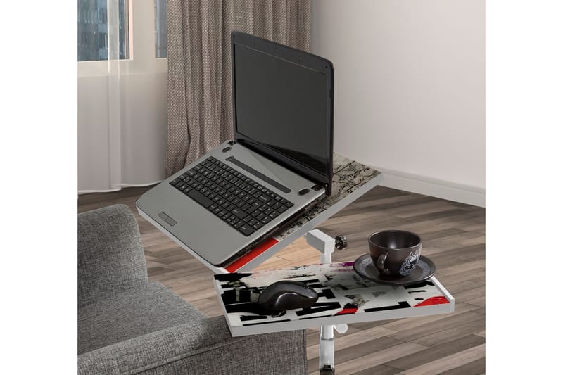 Ollier Ståskrivebord 67 cm - Hvid - Møbler - Borde - Kontorbord - Skrivebord - hæve-sænke-bord