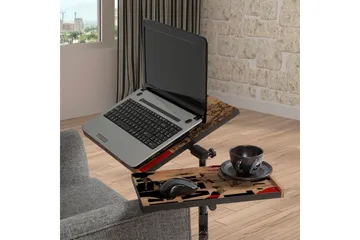 Ollier Ståskrivebord 67 cm - Træ/natur/Sort - Møbler - Borde - Kontorbord - Skrivebord - hæve-sænke-bord