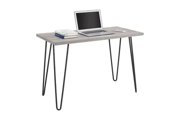 Owen Skrivebord 102 cm Grå/Sort - Dorel Home - Møbler - Borde - Kontorbord - Skrivebord