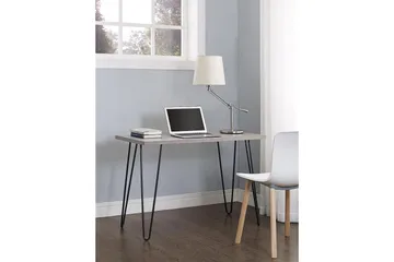 Owen Skrivebord 102 cm Grå/Sort - Dorel Home - Møbler - Borde - Kontorbord - Skrivebord