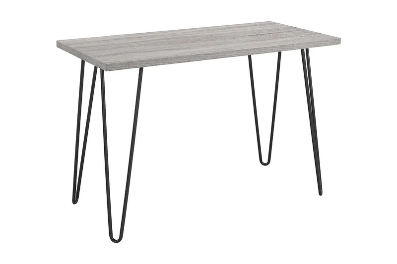 Owen Skrivebord 102 cm Grå/Sort - Dorel Home - Møbler - Borde - Kontorbord - Skrivebord
