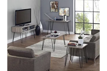 Owen Skrivebord 102 cm Grå/Sort - Dorel Home - Møbler - Borde - Kontorbord - Skrivebord