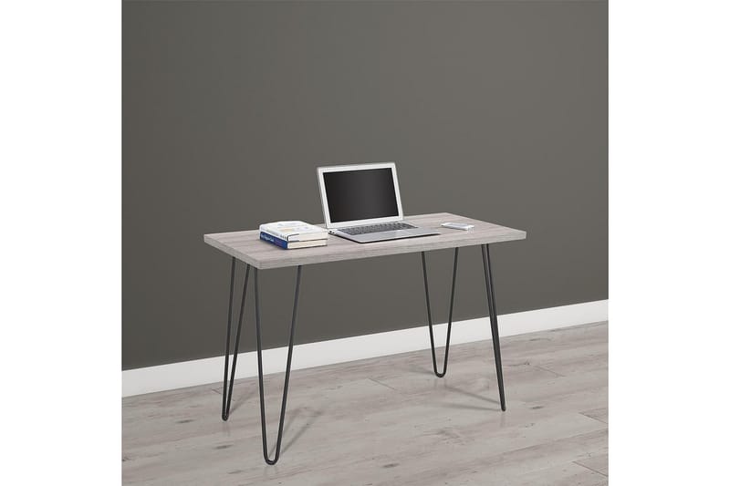 Owen Skrivebord 102 cm Grå/Sort - Dorel Home - Møbler - Borde - Kontorbord - Skrivebord