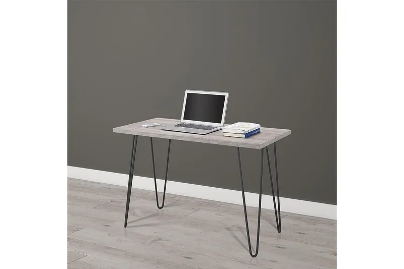 Owen Skrivebord 102 cm Grå/Sort - Dorel Home - Møbler - Borde - Kontorbord - Skrivebord