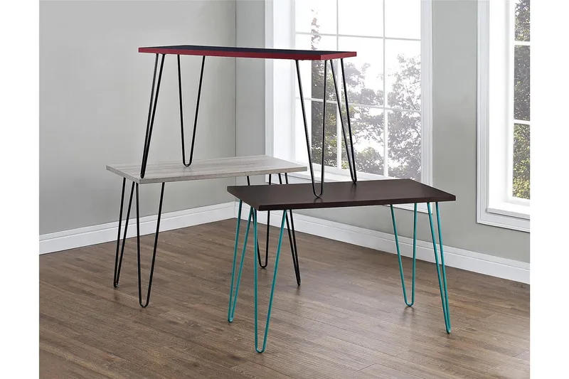 Owen Skrivebord 102 cm Grå/Sort - Dorel Home - Møbler - Borde - Kontorbord - Skrivebord