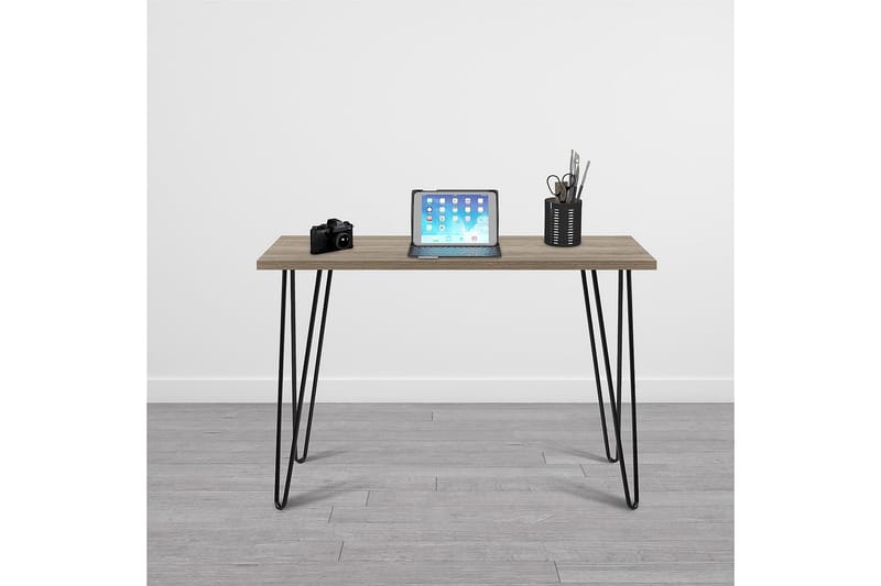 Owen Skrivebord 102 cm Natur/Sort - Dorel Home - Møbler - Borde - Kontorbord - Skrivebord