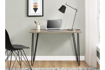 Owen Skrivebord 102 cm Natur/Sort - Dorel Home - Møbler - Borde - Kontorbord - Skrivebord