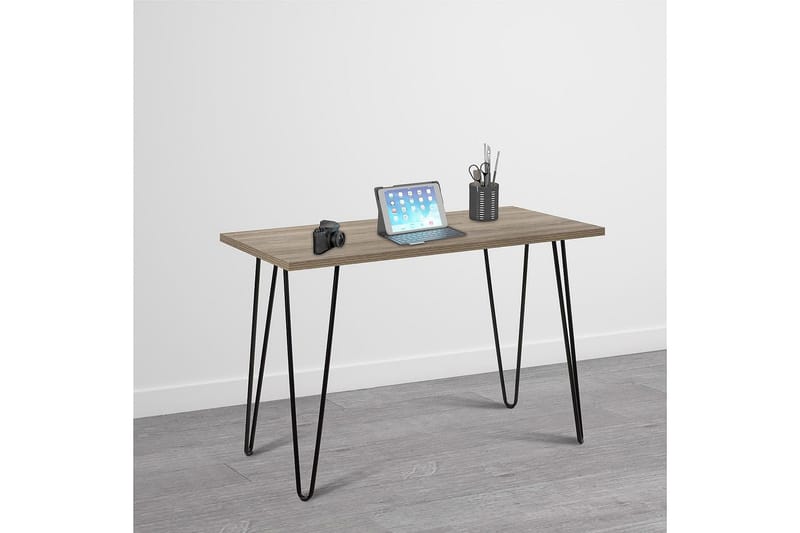 Owen Skrivebord 102 cm Natur/Sort - Dorel Home - Møbler - Borde - Kontorbord - Skrivebord
