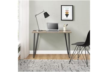 Owen Skrivebord 102 cm Natur/Sort - Dorel Home - Møbler - Borde - Kontorbord - Skrivebord