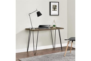Owen Skrivebord 102 cm Valnøddebrun/Sort - Dorel Home - Møbler - Borde - Kontorbord - Skrivebord