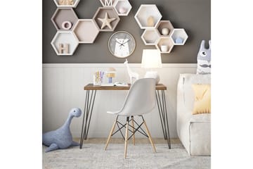 Owen Skrivebord 102 cm Valnøddebrun/Sort - Dorel Home - Møbler - Borde - Kontorbord - Skrivebord