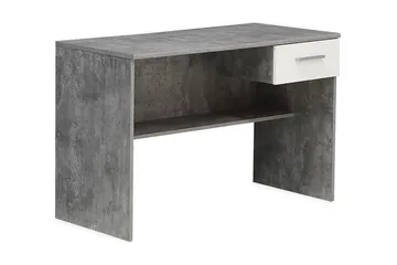 Paesley Skrivebord 110 cm med Opbevaring Skuffe - Grå/Hvid - Møbler - Borde - Kontorbord - Skrivebord