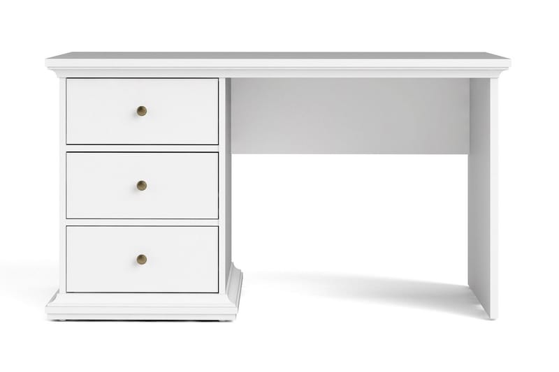 Paris Skrivebord 130 cm - Hvid - Møbler - Borde - Kontorbord - Skrivebord