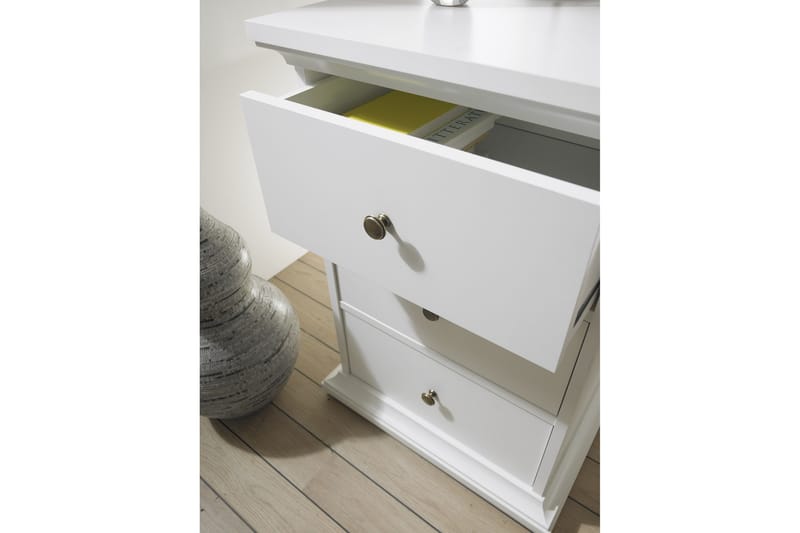 Paris Skrivebord 130 cm - Hvid - Møbler - Borde - Kontorbord - Skrivebord