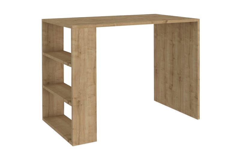 Postlethwaite Skrivebord 90 cm med Opbevaring Hylder - Valnøddebrun - Møbler - Borde - Kontorbord - Skrivebord