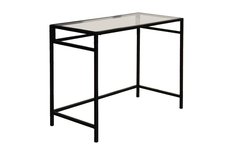 Sabani Skrivebord 100 cm - Glas/Sort - Møbler - Borde - Kontorbord - Skrivebord