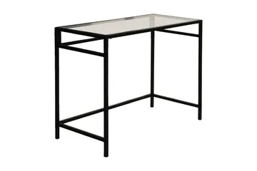Sabani Skrivebord 100 cm - Glas/Sort - Møbler - Borde - Kontorbord - Skrivebord