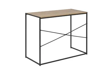 Seaford Skrivebord 100x45x75 cm Eg/Sort - Møbler - Borde - Kontorbord - Skrivebord