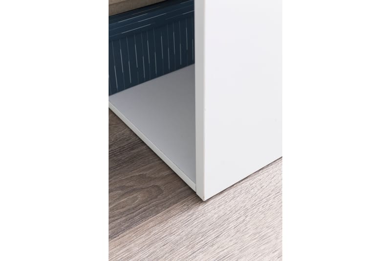 Shuping Skrivebord 120 cm med Opbevaring Hylder - Hvid - Møbler - Borde - Kontorbord - Skrivebord