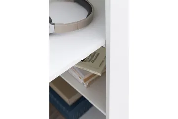 Shuping Skrivebord 120 cm med Opbevaring Hylder - Hvid - Møbler - Borde - Kontorbord - Skrivebord
