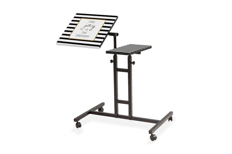 Similton Ståskrivebord 67 cm Tekst Stribet - Sort - Møbler - Borde - Kontorbord - Skrivebord - hæve-sænke-bord