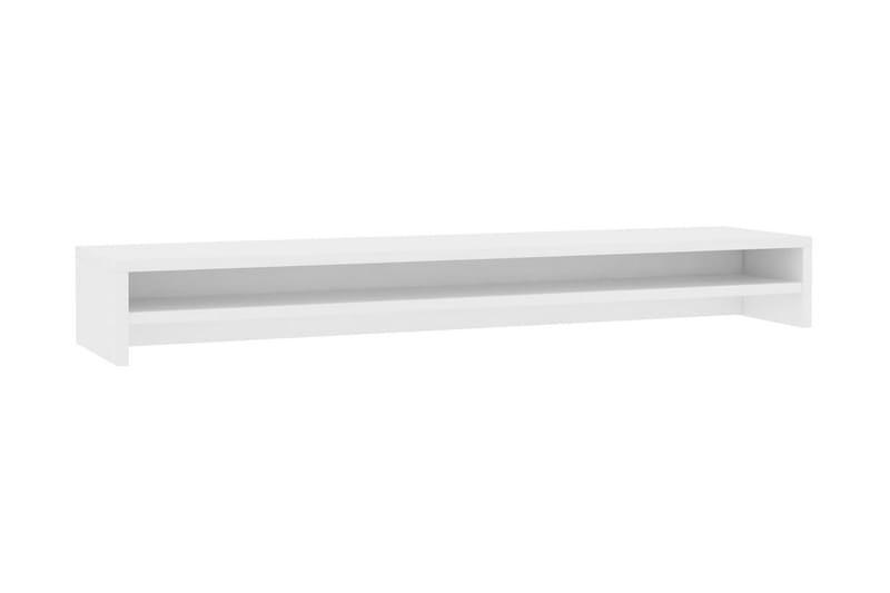 Skærmstander 100 x 24 x 13 cm spånplade hvid - Hvid - Møbler - Borde - Kontorbord - Skrivebord