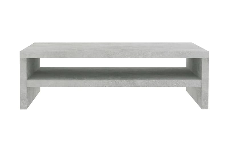 skærmstander 42 x 24 x 13 cm spånplade betongrå - Møbler - Borde - Kontorbord - Skrivebord