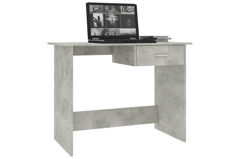 Skrivebord 100 x 50 x 76 cm spånplade betongrå - Grå - Møbler - Borde - Kontorbord - Skrivebord