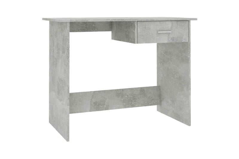 Skrivebord 100 x 50 x 76 cm spånplade betongrå - Grå - Skrivebord