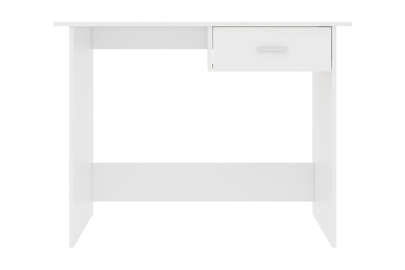 Skrivebord 100 x 50 x 76 cm spånplade hvid - Hvid - Skrivebord