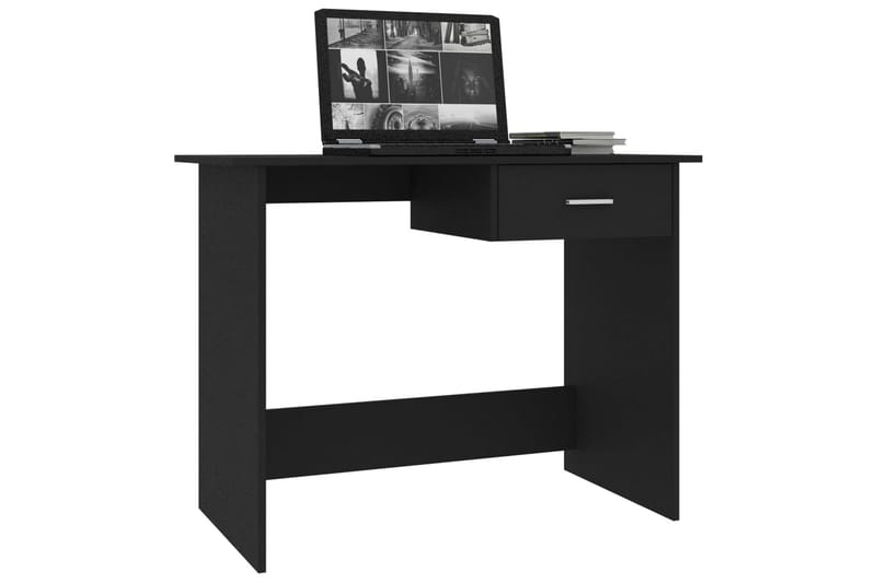 Skrivebord 100 x 50 x 76 cm spånplade sort - Sort - Møbler - Borde - Kontorbord - Skrivebord