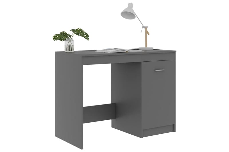 Skrivebord 100x50x76 cm Spånplade Grå - Grå - Skrivebord
