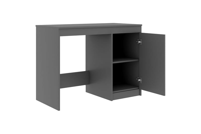 Skrivebord 100x50x76 cm Spånplade Grå - Grå - Møbler - Borde - Kontorbord - Skrivebord