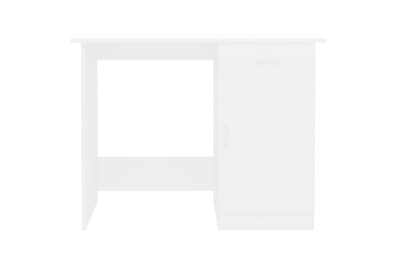 Skrivebord 100x50x76 cm Spånplade Hvid - Hvid - Møbler - Borde - Kontorbord - Skrivebord