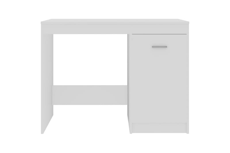 Skrivebord 100x50x76 cm Spånplade Hvid - Hvid - Skrivebord