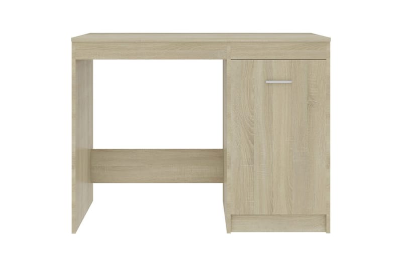 Skrivebord 100x50x76 cm Spånplade Sonoma-Eg - Brun - Skrivebord