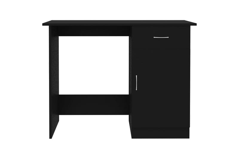 Skrivebord 100x50x76 cm Spånplade Sort - Sort - Møbler - Borde - Kontorbord - Skrivebord