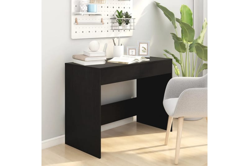 skrivebord 101x50x76,5 cm spånplade sort - Sort - Møbler - Borde - Kontorbord - Skrivebord
