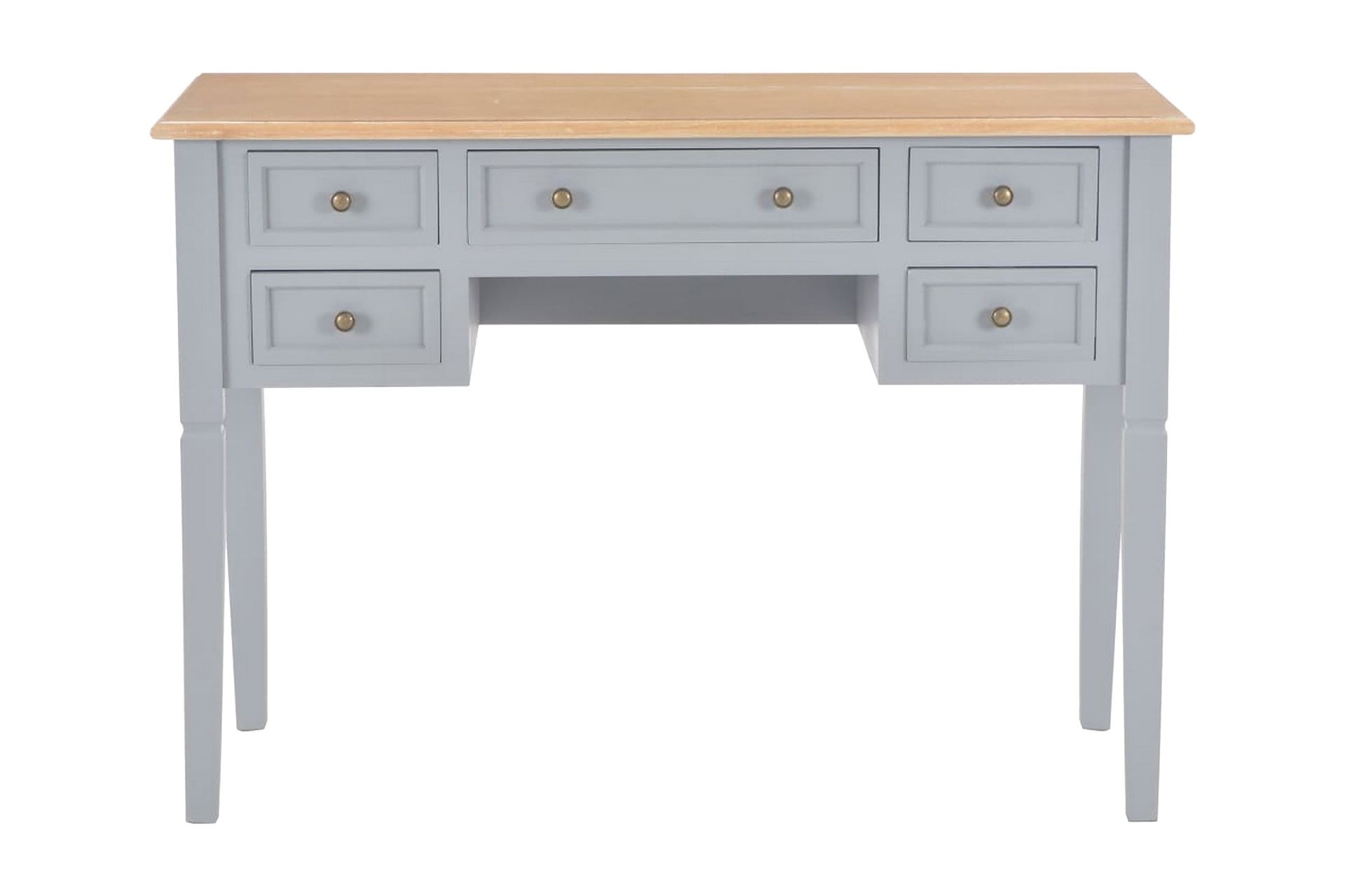 Skrivebord 109,5 X 45 X 77,5 Cm Træ Grå - Grå - Møbler - Borde - Kontorbord - Skrivebord