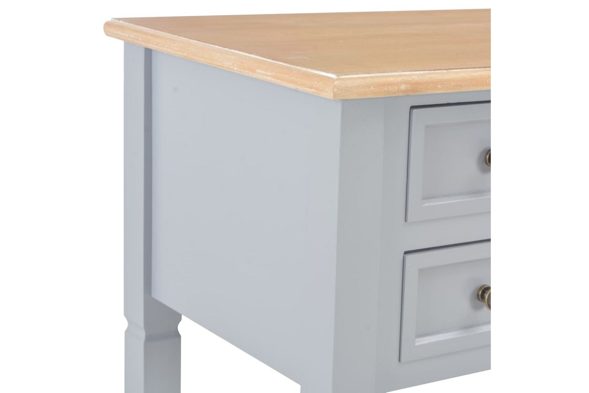 Skrivebord 109,5 X 45 X 77,5 Cm Træ Grå - Grå - Møbler - Borde - Kontorbord - Skrivebord