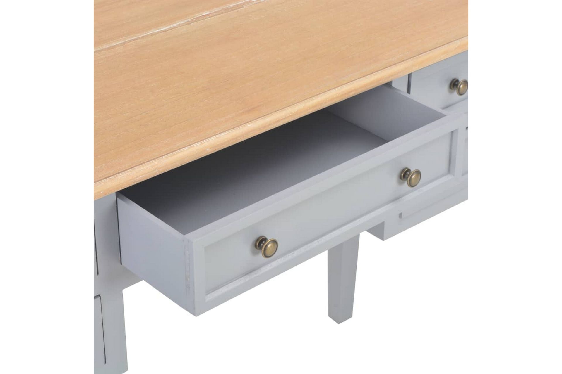 Skrivebord 109,5 X 45 X 77,5 Cm Træ Grå - Grå - Møbler - Borde - Kontorbord - Skrivebord