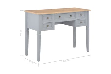 Skrivebord 109,5 X 45 X 77,5 Cm Træ Grå - Grå - Møbler - Borde - Kontorbord - Skrivebord
